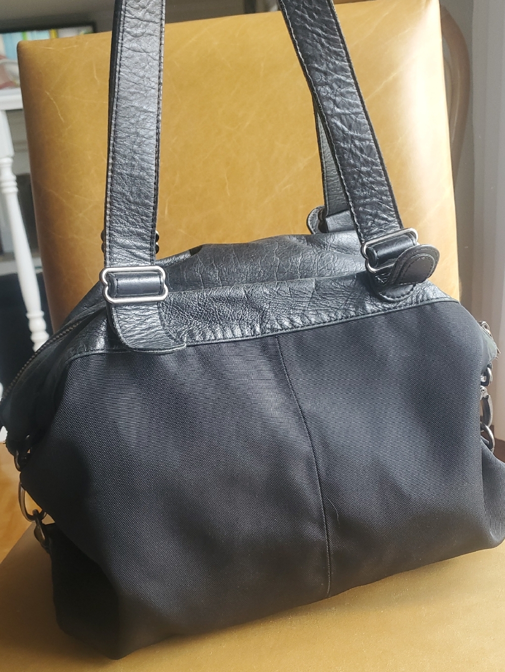 Vintage Rudsak Atelier Noir Shoulder Slouch Hobo Cargo Expandable Leather Bag - Picture 5 of 12